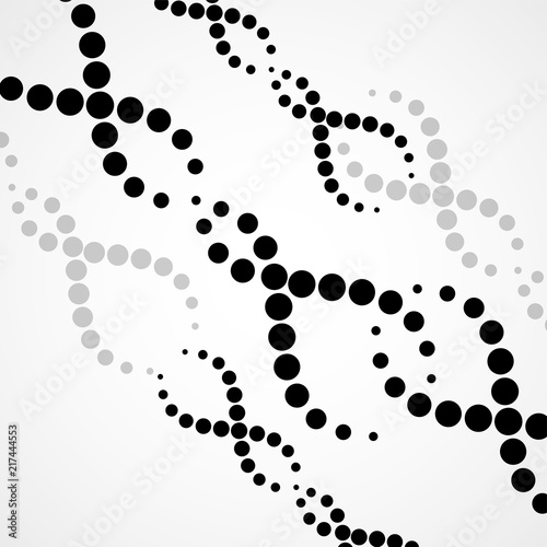 Abstract spiral of DNA, stylish molecule background