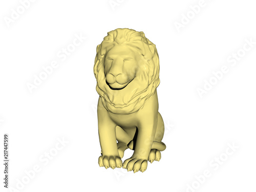 Steinerne Statue eines Löwen