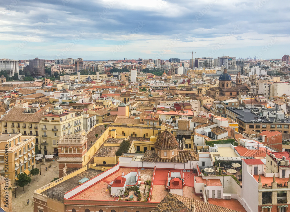 city scape view of valencia Spain
