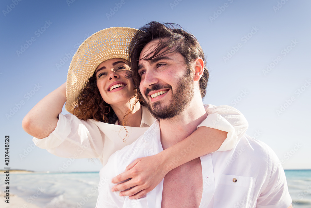 Couple on a tropical beach