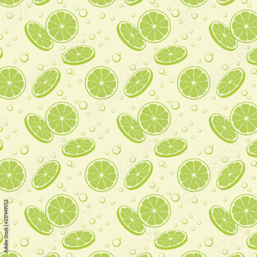 lime slice seamless patterb