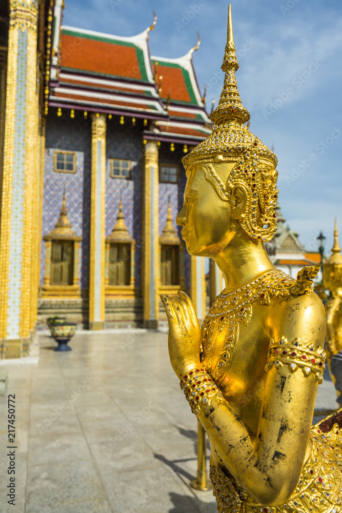 Kinnaree statue in the Grand Palace, Thailand