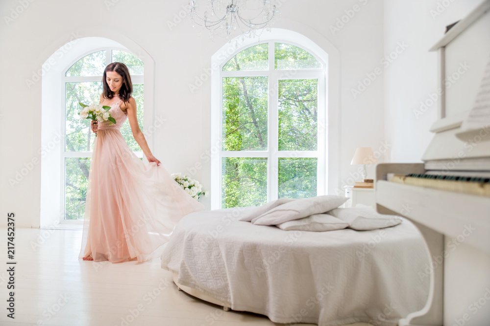 Naklejka premium Pretty woman portrait