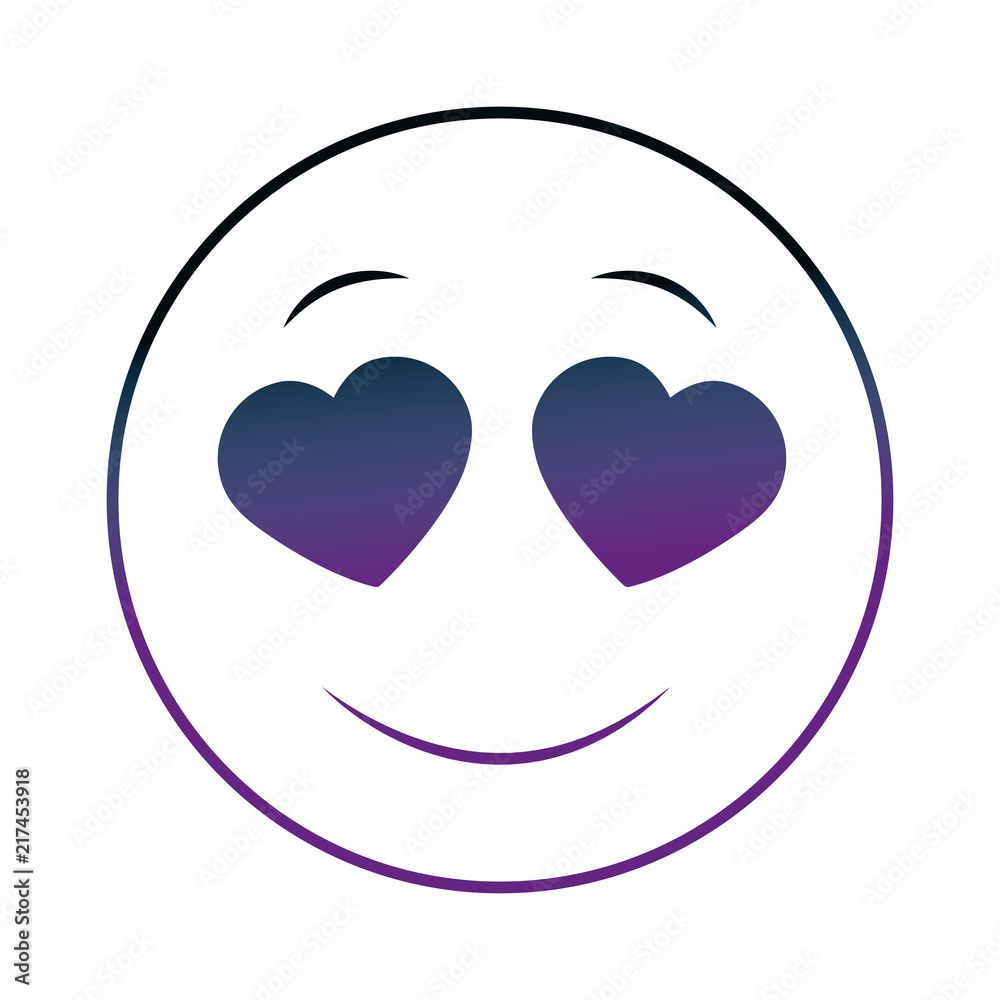 smiley big emoticon feeling in love neon design image smiley big emoticon feeling in love neon design image
