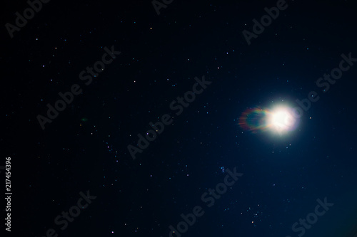 Night Sky with the moon and stars