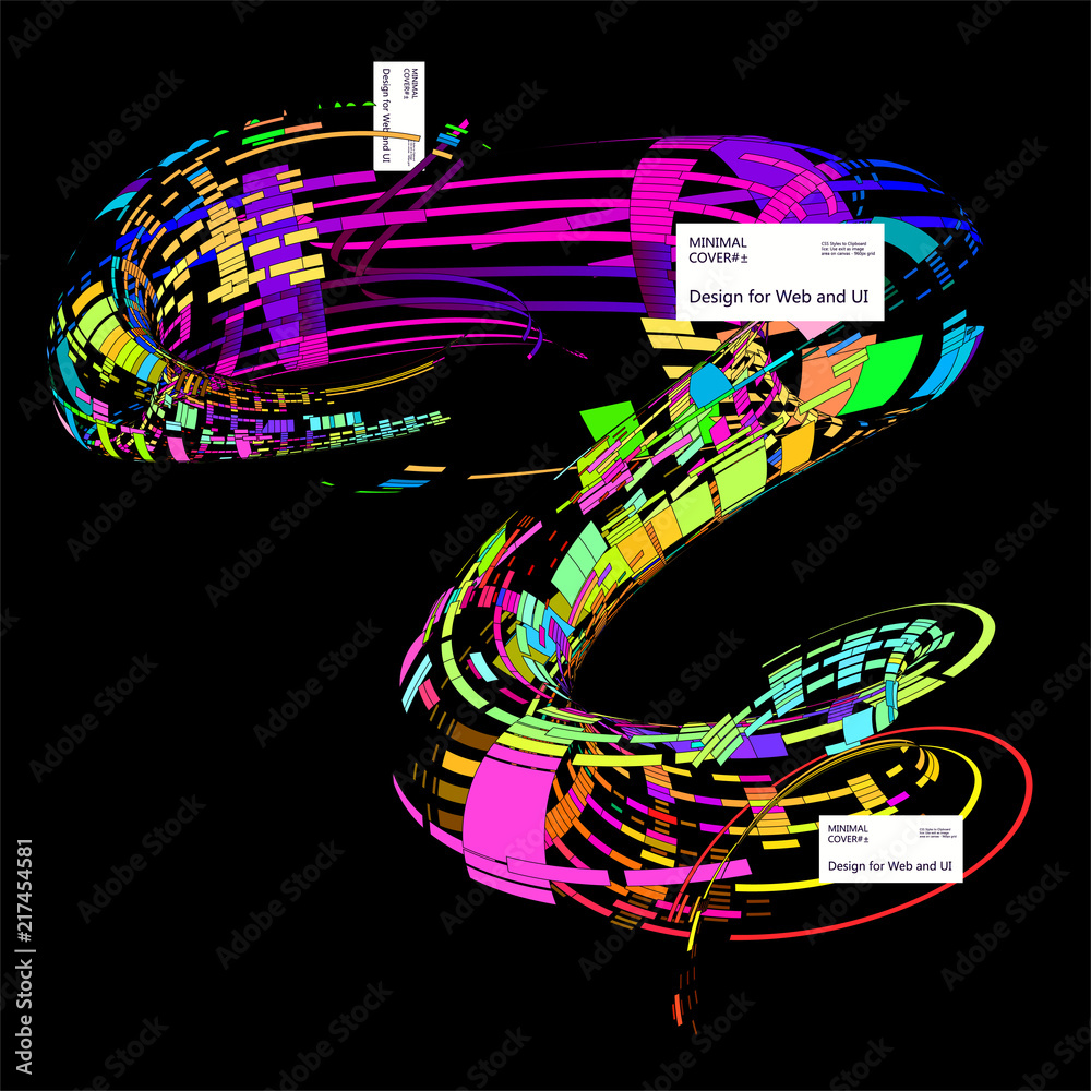 Fototapeta premium Moving colorful lines of abstract background