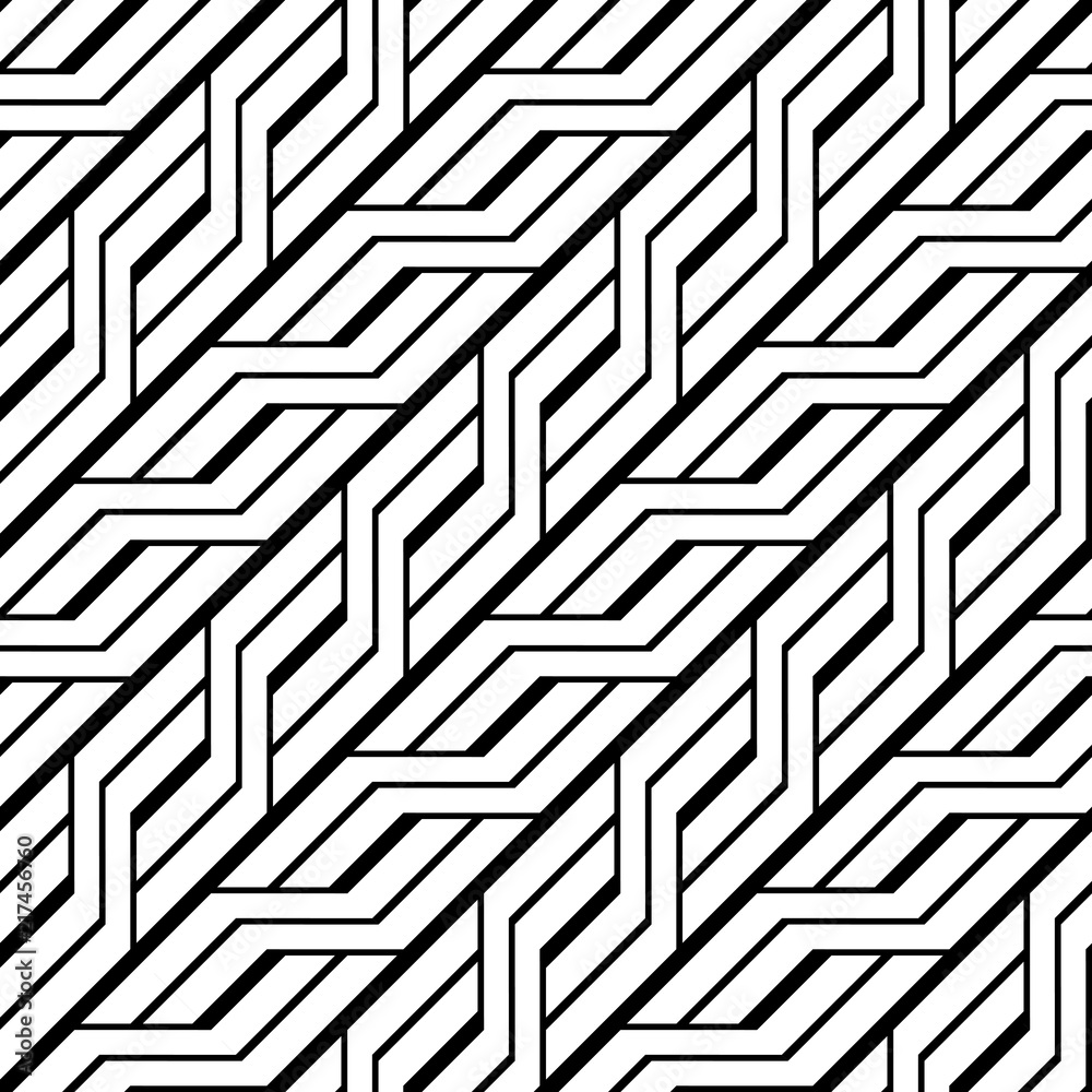 Design seamless monochrome zigzag pattern Design seamless monochrome zigzag pattern
