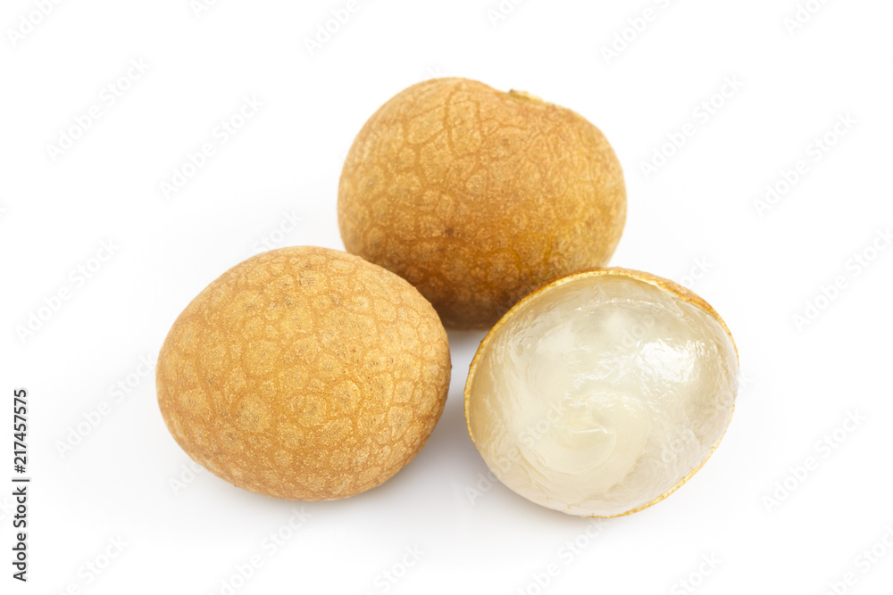 Fresh longan isolate on white background Fresh longan isolate on white background