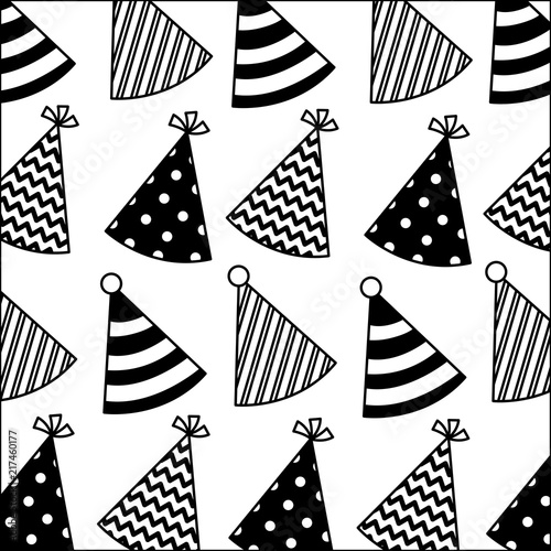 Wallpaper Mural party hats decorative pattern Torontodigital.ca