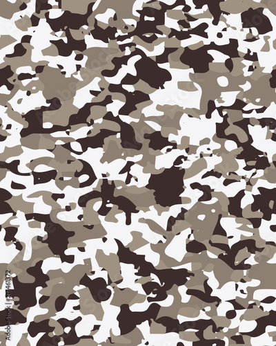 Camouflage pattern background seamless vector illustration. Military fashionable abstract geometric texture.