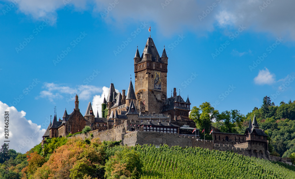 Castle of cochem in summer