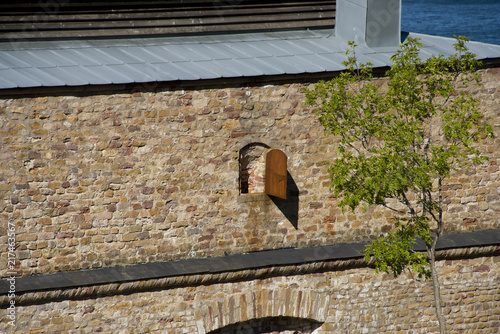 Old fortress Oscar Fredriksborg from 1900:s outside Atockholm in Vaxholm photo