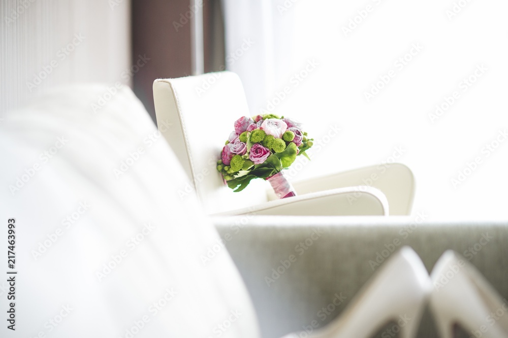 Natural bridal bouquet for the wedding. Natural bridal bouquet for the wedding.
