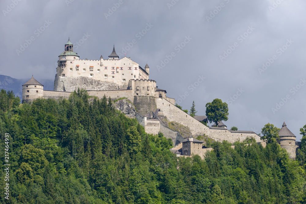 Hohenwerfen castle and fortress at Werfen on Austria