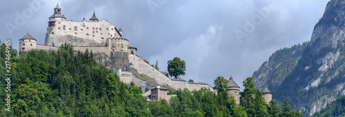 Hohenwerfen castle and fortress at Werfen on Austria photo