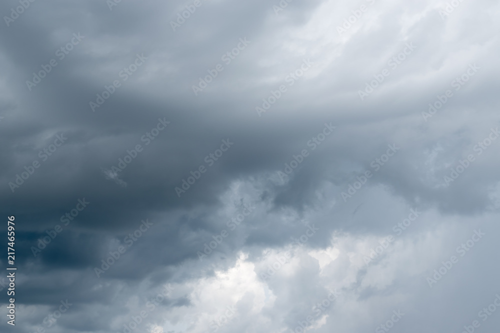 Sky with gray clouds before the rain Sky with gray clouds before the rain