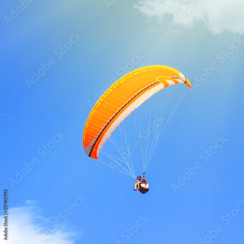 Sport paragliding extreme fly