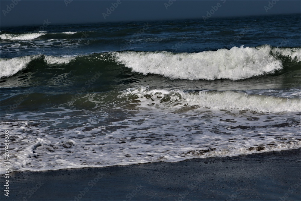 The Curl of a Blue Ocean Wave