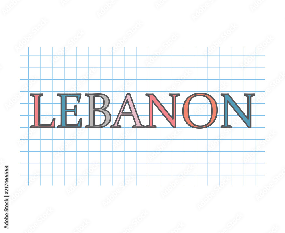 Lebanon concept- vector illustration