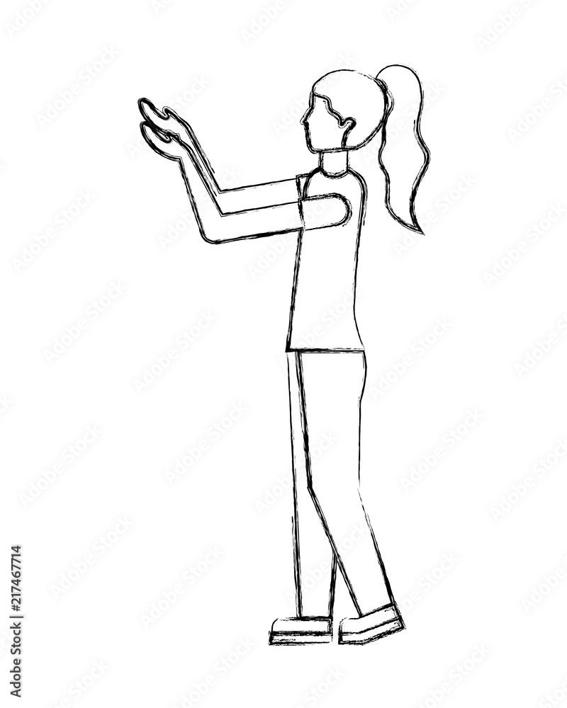 woman character cartoon figure female vector illustration hand drawing woman character cartoon figure female vector illustration hand drawing