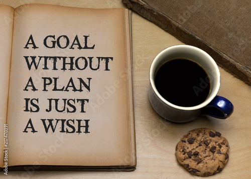 A goal without a plan is just a wish