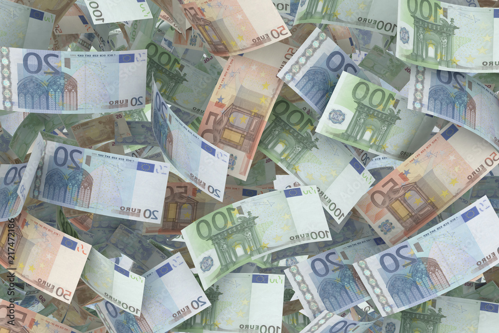 Euro notes background - EU currency Euro notes background - EU currency