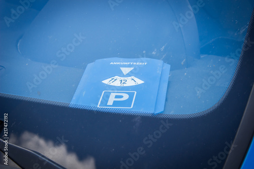Parkuhr Parkscheibe