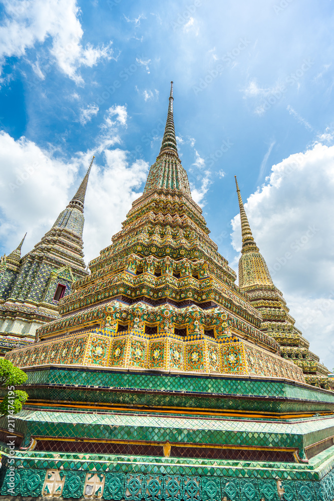 Fototapeta premium Temple in Thai Art It is a unique representation of beautiful civilization.