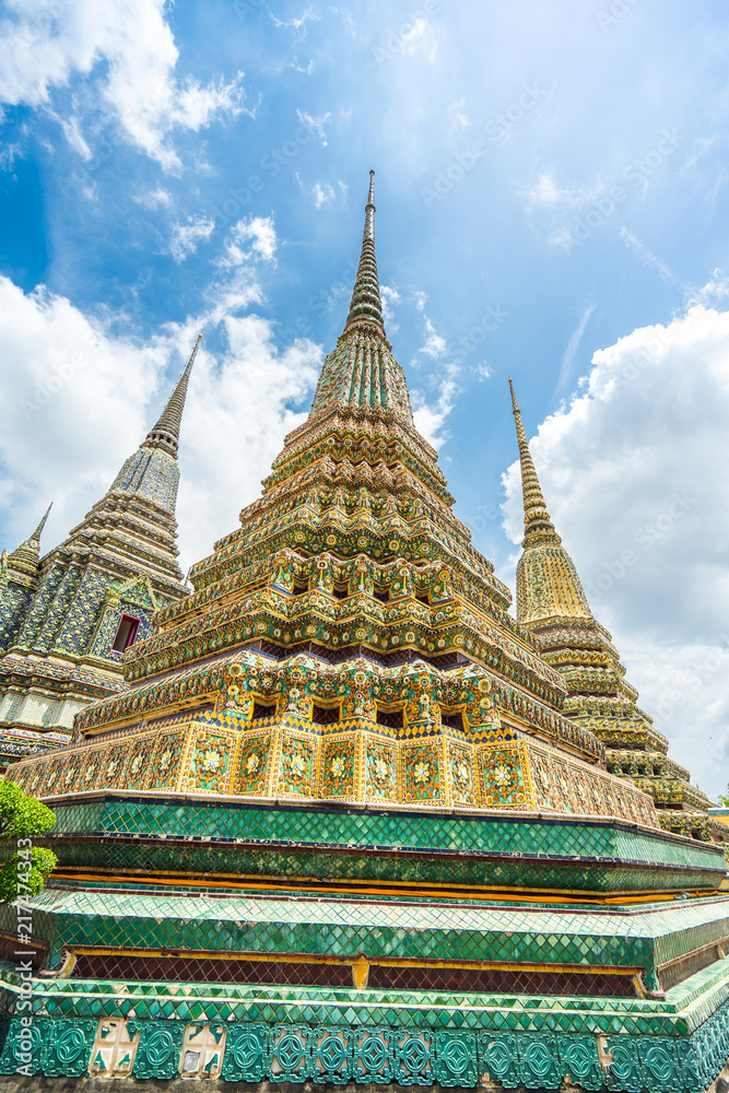 Fototapeta premium Temple in Thai Art It is a unique representation of beautiful civilization.