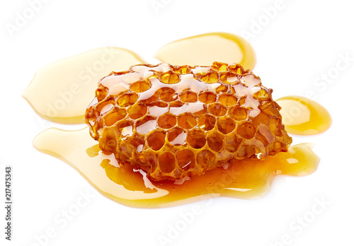 Wild honeycomb in closeup