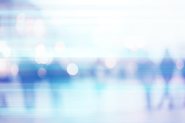 abstract blur people background, silhouettes of unrecognizable people walking on a street