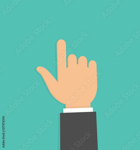 Hand pointing up