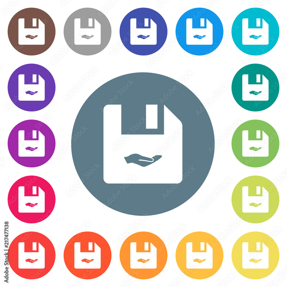 Share file flat white icons on round color backgrounds Share file flat white icons on round color backgrounds