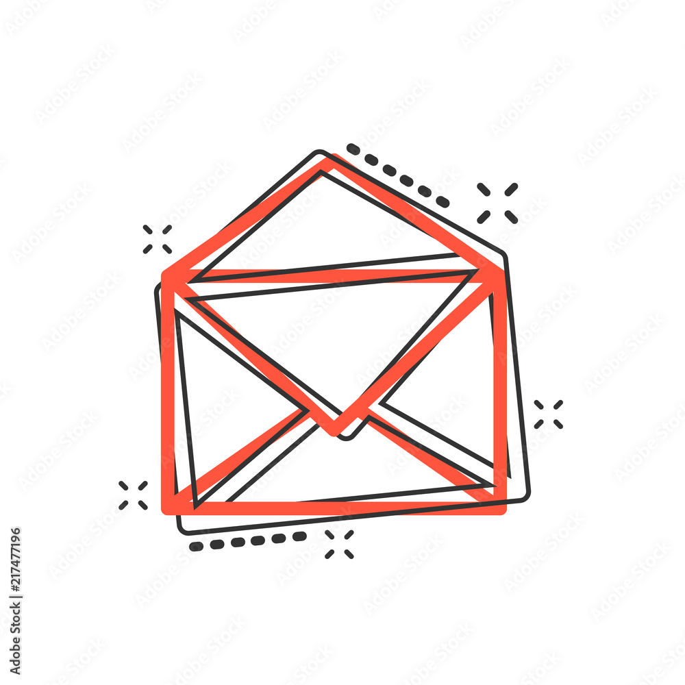 Letter and photos in envelope cartoon icon Vector Image
