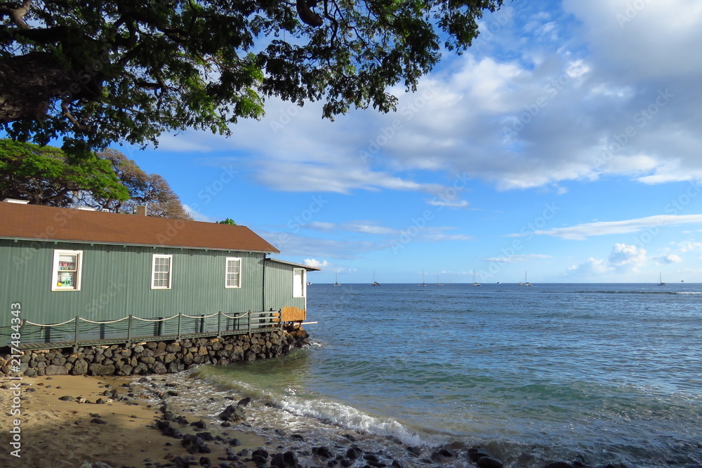 Lahaina historic town by the pacific ocean, Maui, Hawaii Lahaina historic town by the pacific ocean, Maui, Hawaii