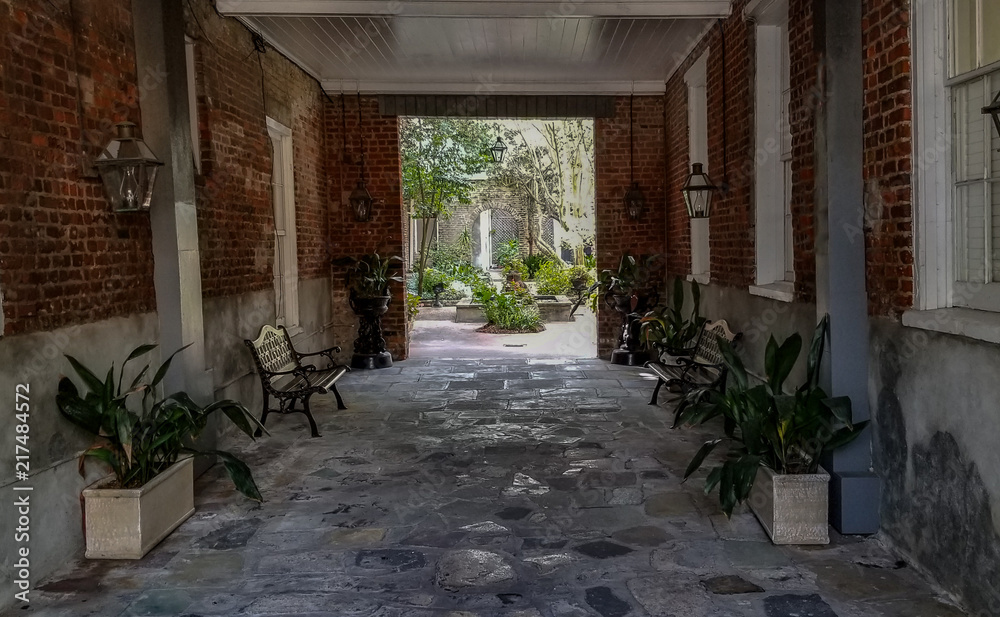 Fototapeta premium tranquil garden is up ahead