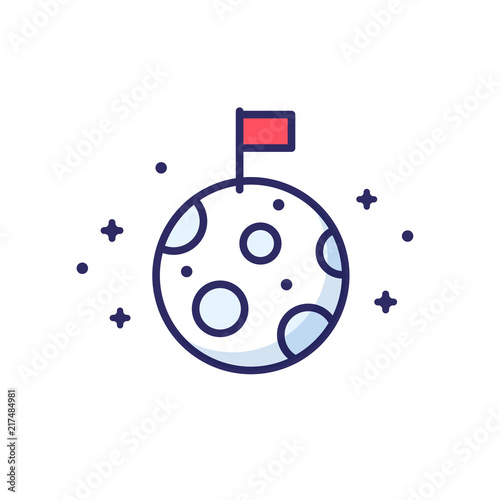 Flag on Moon