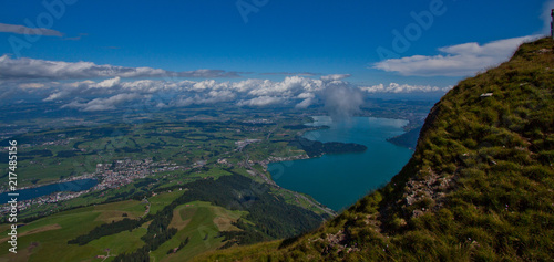 Panoramic view Vierwaldstättersee Switzerland