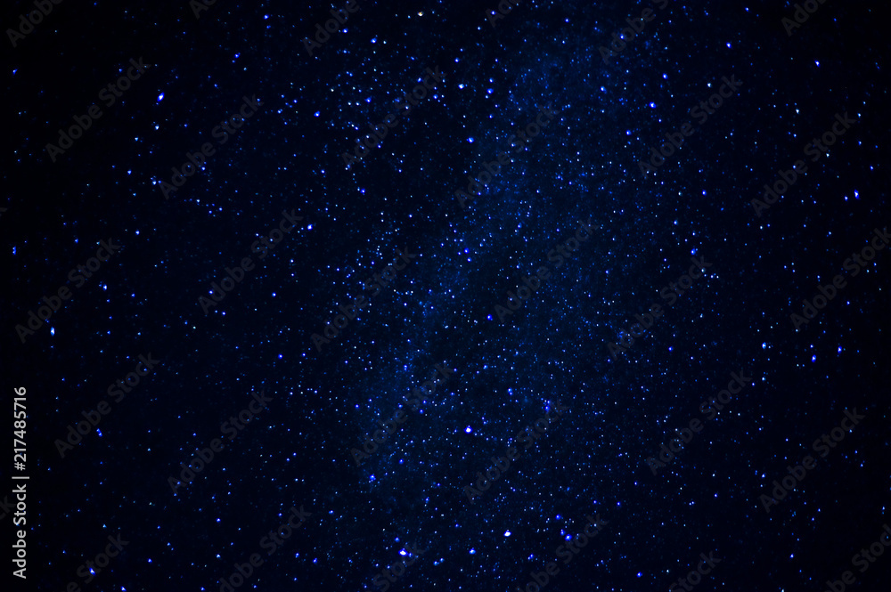 The starry sky. Space. Stars, meteors, the Milky Way. Astonomy.