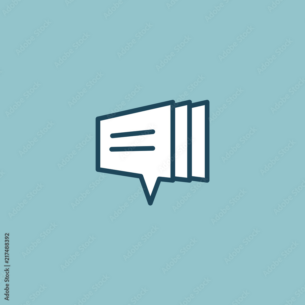 Logo concept of chat, media, soft, dialogue script, popup, spam, profile, software, communication, contact, social network. Support service, messenger Logo concept of chat, media, soft, dialogue script, popup, spam, profile, software, communication, contact, social network. Support service, messenger