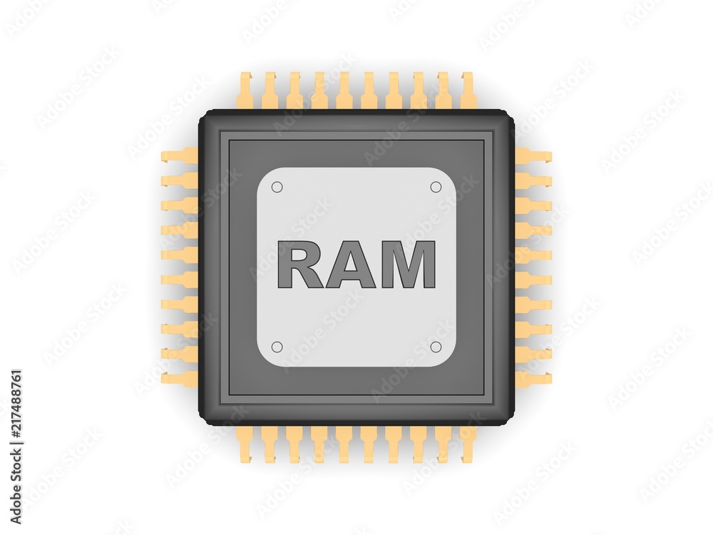 The image of black CPU, gold contact, silver plate and titanium text of ...