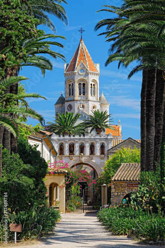 Lerins Abbey (Abbaye de Lrins) on the island of Saint-Honorat, one of the Lrins Islands, on the French Riviera photo