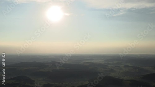 Aerial view from a balloon ride, Black Forest photo