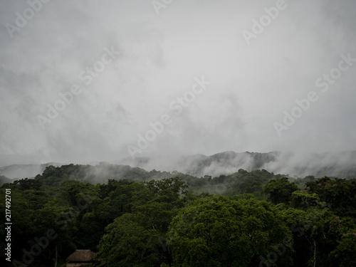 Clouds cover jungle in mountains © Galina