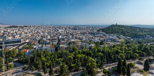 Vue sur Athènes et le Péloponnèse depuis l'Acropole © Pierre Violet