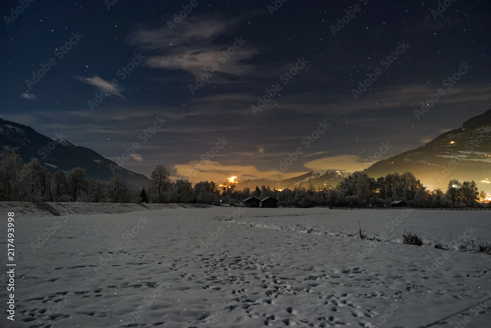 Winter Sky in Austria