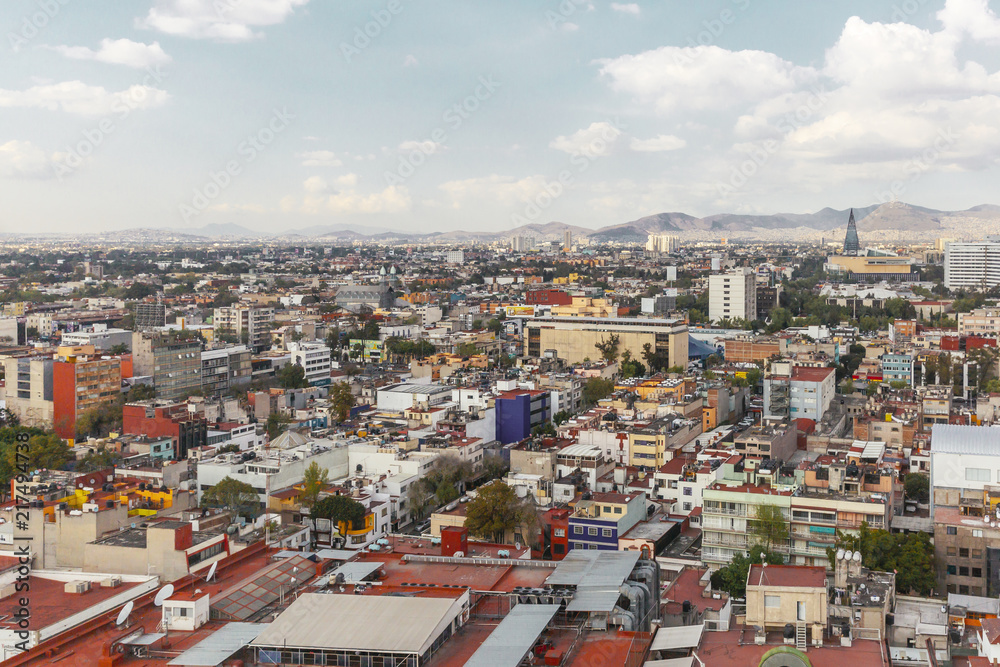 Cityscape of Mexico City, Mexico