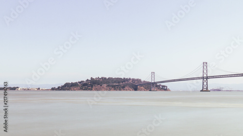 Oakland Bay Bridge and Treasure Island in San Francisco, USA