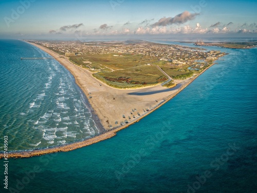 Fototapeta Naklejka Na Ścianę i Meble -  Port Aransas, Texas At Sunrise