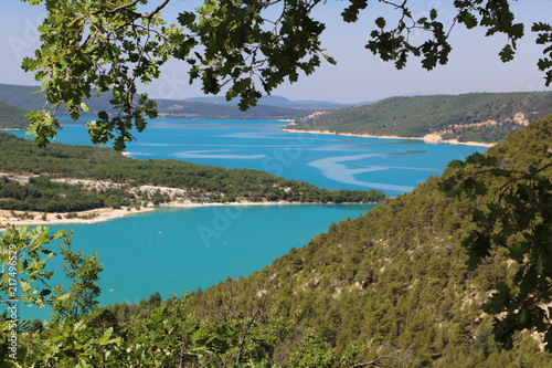 Lake in france "lac Sainte Croix" 